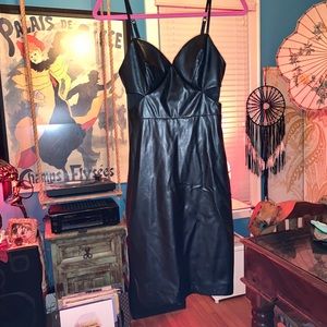 🗝 bebe Faux Leather Dresss🗝